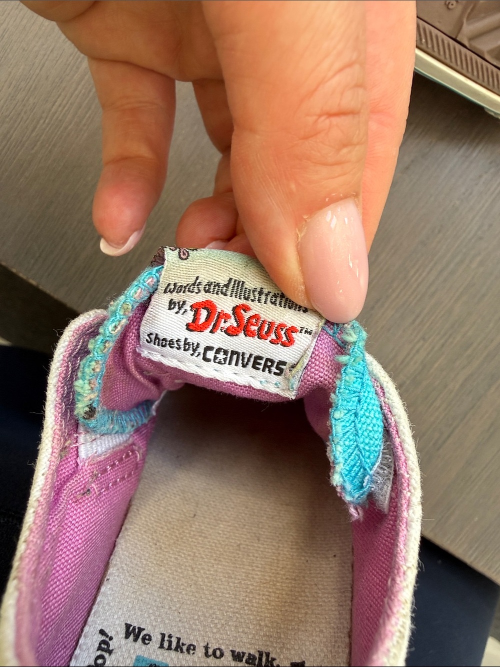 Converse Toddler’s Vintage Hop on Pop Dr Sues Y2K Sneaker Runners - Picture 6 of 8